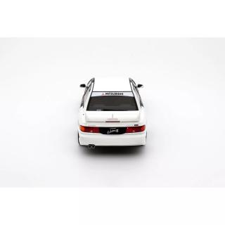 MITSUBISHI LANCER EVO III SCOTIA WHITE W83 1995 OttO mobile 1:18 Resinemodell (Türen, Motorhaube... nicht zu öffnen!)